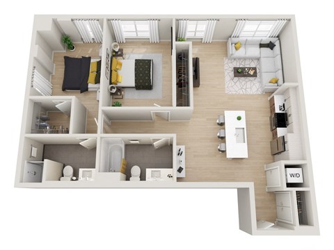 2G MFTE Floor Plan at Ion Town Center, Shoreline Washington